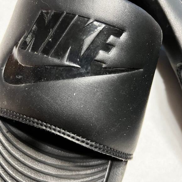 Nike slides, Black, men’s size 13